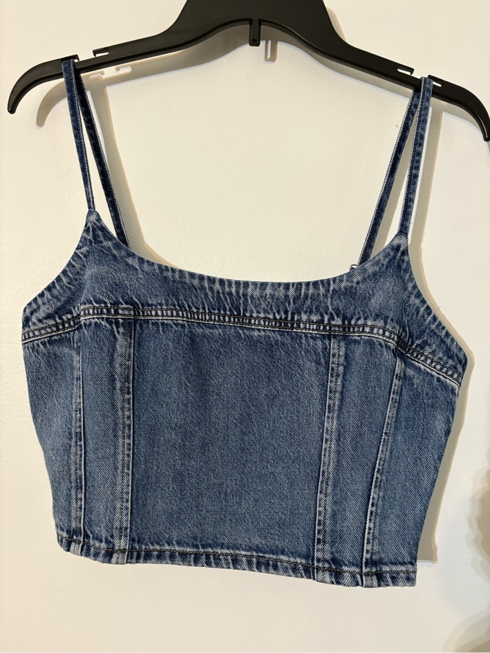 Levi's Blue Denim Cropped Cami